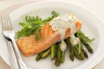 British Bbq Salmon With Dill and Caper Sauce Recipe Appetizer