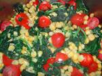 American Spinach With Corn and Tomatoes 2 Appetizer