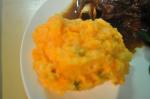 Caribbean Mashed Sweet and Russet Potatoes With Herbs Dessert