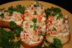 Spanish Garlic Shrimp Crostini Dinner