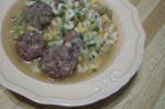 American Mother Hubbard Meatball Soup Dinner