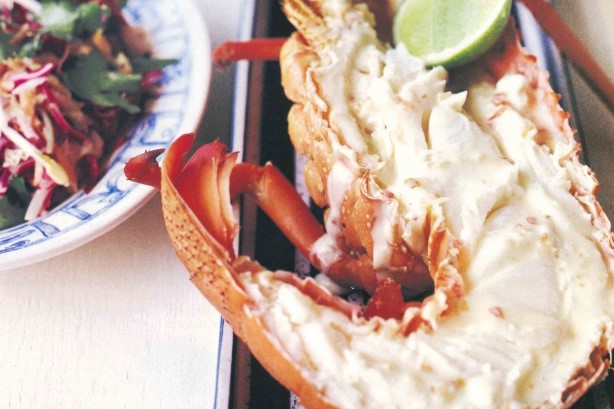 American Lobster With Asian Slaw Recipe Appetizer