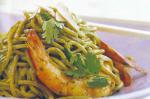 Ovenroasted Prawns With Coriander Noodles Recipe recipe