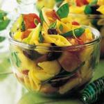 British Pasta Salad with Chicken and Basil Appetizer