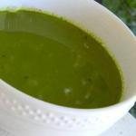 British Spinach Soup with Potatoes Appetizer