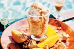 British Macadamia And Honeycomb Ice Cream With Palm Sugar Sauce Recipe Dessert