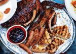 American Mixed Grill with Cherry Cola Barbecue Sauce Appetizer