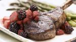 American Skinny Lamb Chops with Blackberryred Wine Sauce Appetizer