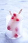 British Prosecco Ice Pops with Raspberry and Vanilla Appetizer