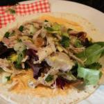 Chicken Wrap with Mix of Leaves and Mayonnaise recipe