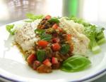 Cod Fillets with Tomato  Spinach Relish recipe