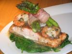 British Salmon With Herb Shrimp Sauce Appetizer