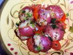 Italian Tomato  Herb Potatoes Appetizer