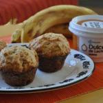 American Banana Muffins and Sweet Milk Soup