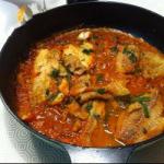 American Filets of Fish with Tomato Sauce Dinner