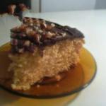 Orange Cake with Chocolate Bath and Walnuts recipe