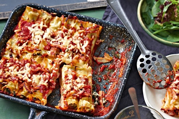 American Pork Spinach and Ricotta Cannelloni Recipe Dinner