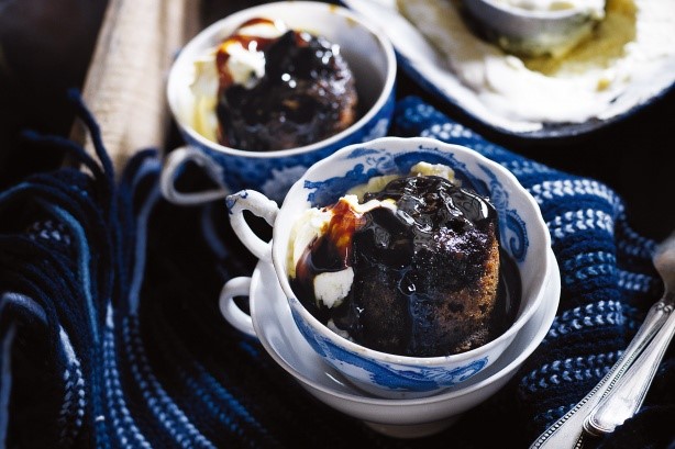 American Treacle Puddings With Ginger Icecream Recipe Dessert