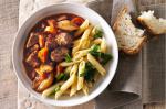 American Beef and Red Wine Hotpot With Parsley Pasta Recipe Appetizer