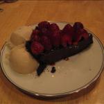 American Decadent Chocolate Raspberry Ganache Pie Dessert