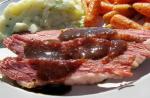 American Brown Sugar and Mustard Glazed Corned Beef BBQ Grill