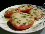 American Baked Parmesan Tomato Slices Appetizer