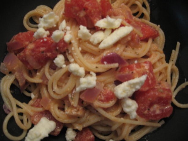 Greek Greek Feta and Tomato Pasta Dinner