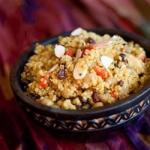 British Pantry Curried Quinoa with Garbanzo Beans and Roasted Peppers Recipe Appetizer