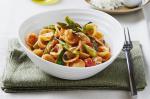 Orecchiette With Asparagus Spinach Sultanas And Ricotta Sauce Recipe recipe