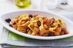 Pappardelle With Slow Cooked Veal Potatoes And Olive Sauce Recipe recipe