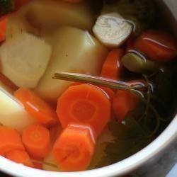 American Barley Soup with Vegetables Appetizer