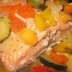 American Salmon with White Wine Dinner