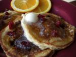 American Cranberry Ricotta Pancakes Appetizer