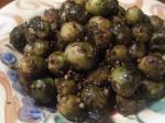 American Roasted Brussels Sprouts and Garlic Appetizer