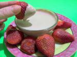 American Spicy Cocoa Cream and Strawberries Dessert