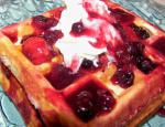 American Berry Birthday Waffles Dessert