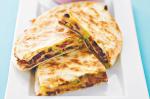 American Quesadilla With Beans And Cheese Recipe Appetizer