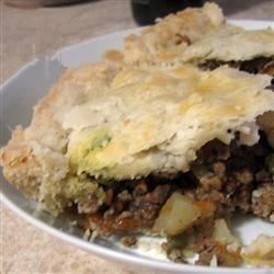 American Tourtiere meat Pie Recipe Appetizer