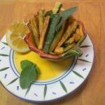American Fried Courgettes with the Scent of Sage and Lemon Appetizer