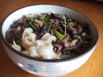 American Beef Black Beans and Rice Noodles With Oyster Sauce Appetizer