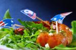 American Eagles Grilled Shrimp Wrapped in Patriots Prosciutto Dinner