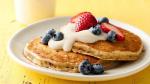 American Blueberry Muesli Buttermilk Pancakes Breakfast