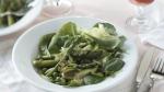 American Skinny Spring Vegetable Salad Over Fresh Greens Appetizer