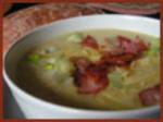 American Baked Potato Leek and Cheese Soup Appetizer