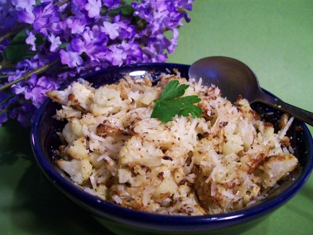 American Roasted Cauliflower With Parmesan Cheese 1 Appetizer