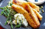 Indian Spiced Flathead With Spinach And Mint Raita Recipe Appetizer