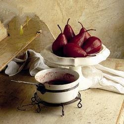 Chadian Pears in Red Wine 1 Dessert