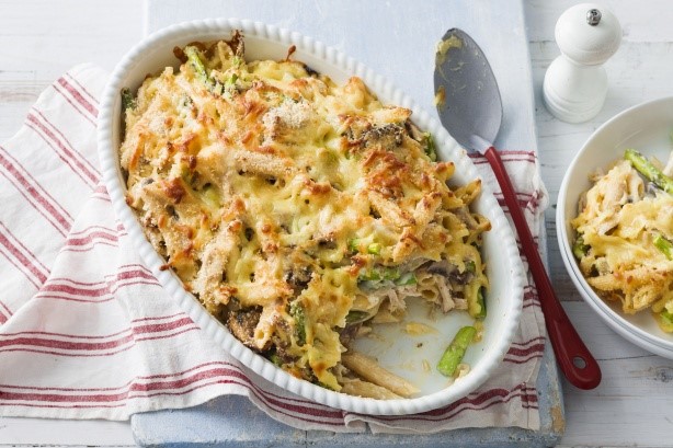 Italian Chicken Asparagus And Mushroom Pasta Bake Recipe Appetizer