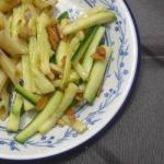 American Quick Courgettes with Toasted Almonds Appetizer