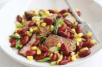 American Steak Corn and Red Bean Salad Recipe Dinner